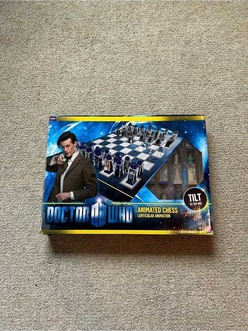 2011 Dr. Who Animated Chess Lenticular Set Matt Smith Daleks - Used Condition